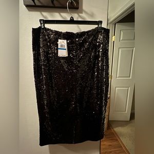 Michael Kors sequin pencil skirt NWT